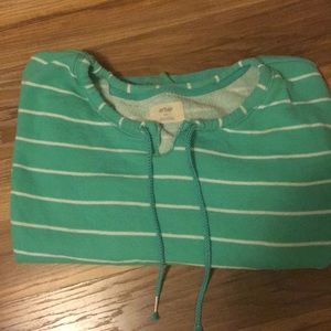 Mint green V-neck sweater